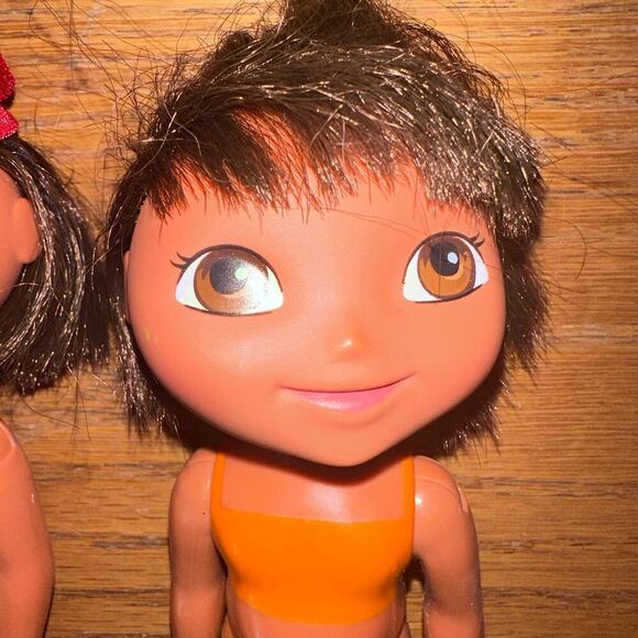 Lot Of 3 2005 Mattel Dora The Explorer Hard Plastic Jointed Dolls 6” - Picture 5 of 10